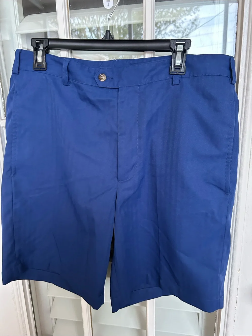Men's Flat Front Casual Shorts in Royal Blue